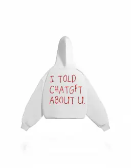 i told chat gpt about you hoodie
